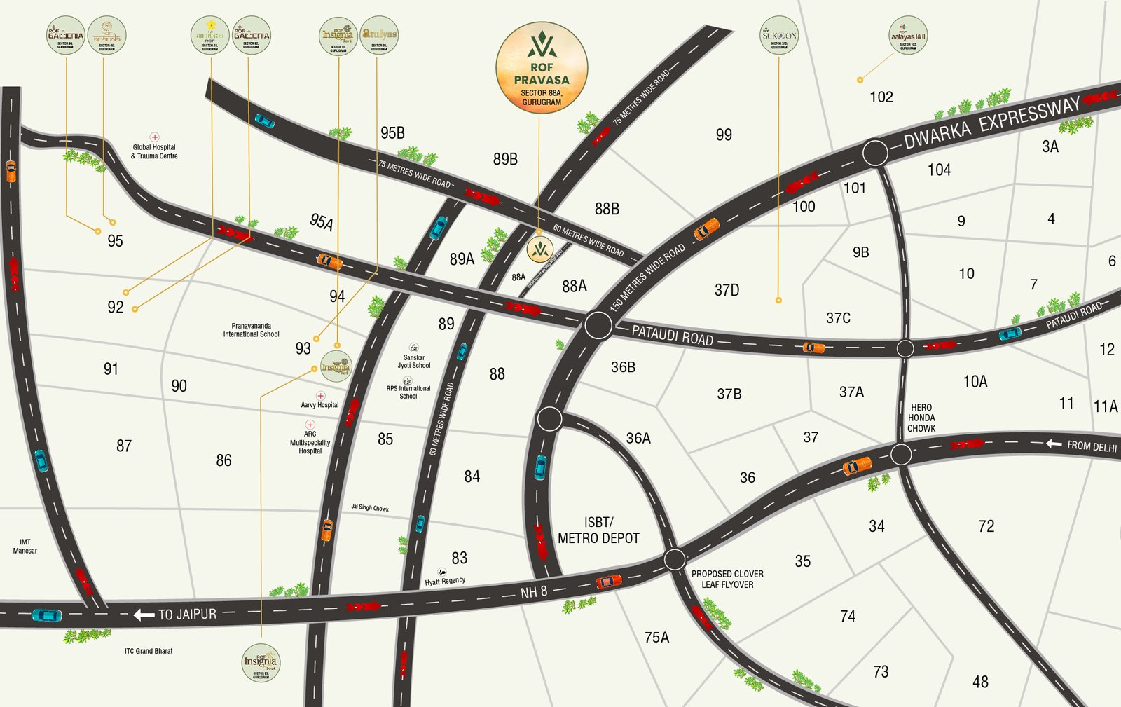 ROF Pravasa Location Map